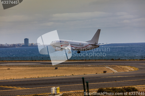 Image of ARECIFE, SPAIN - APRIL, 15 2017: Boeing 737 - 300 of Cobrex Tran