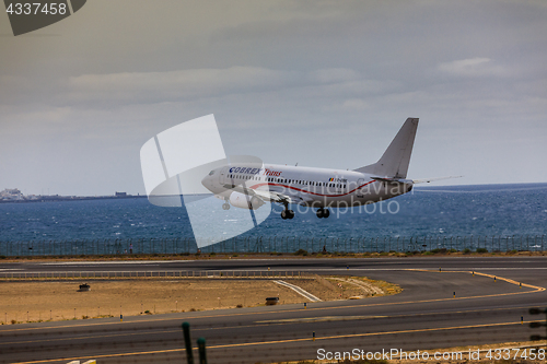 Image of ARECIFE, SPAIN - APRIL, 15 2017: Boeing 737 - 300 of Cobrex Tran