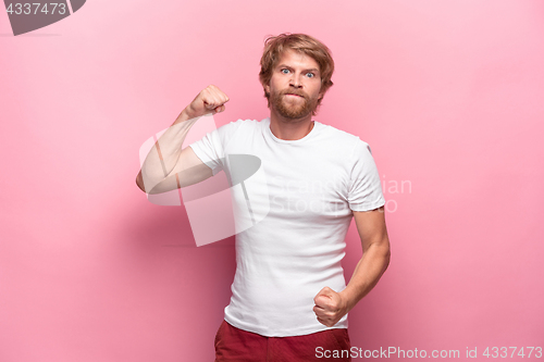 Image of man with his fists