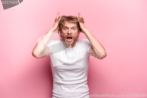 Image of The anger and screaming man