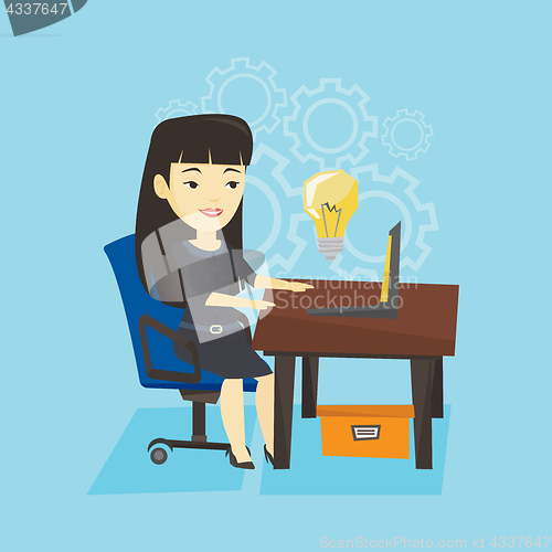 Image of Successful business idea vector illustration.