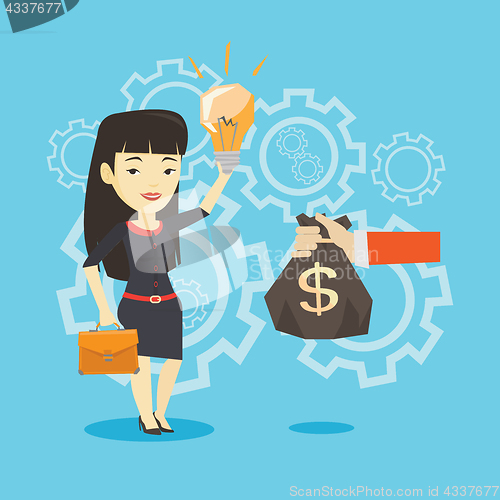 Image of Successful business idea vector illustration.