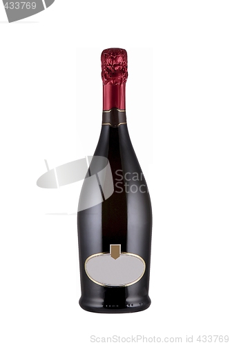 Image of Bottle of Champagne with blank label