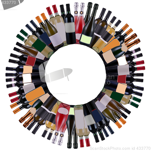 Image of Wine bottles vortex
