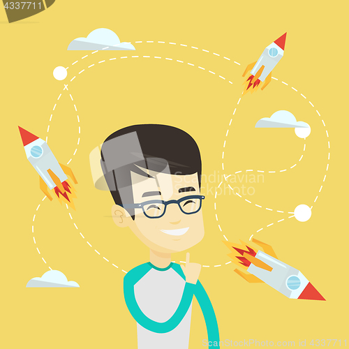 Image of Business start up vector illustration.