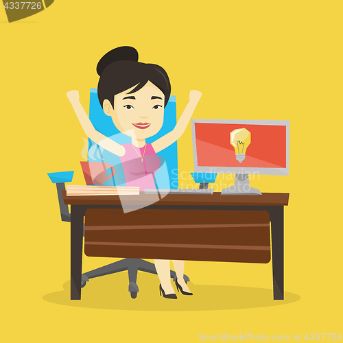 Image of Successful business idea vector illustration.