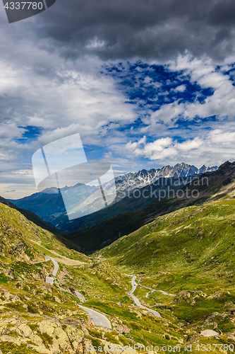 Image of A beautiful summer day in the Swiss Alps