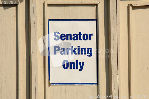 Image of Senator park only sign