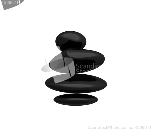 Image of Spa stones. 3D illustration