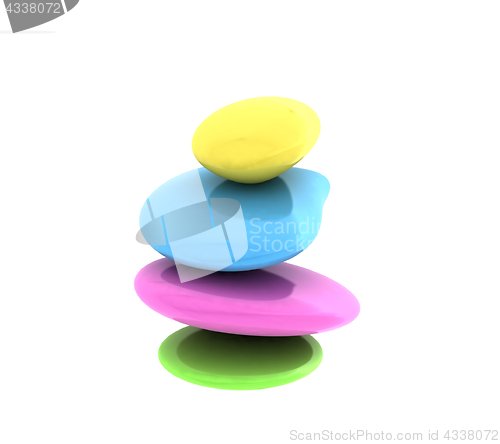 Image of Spa stones. 3D illustration