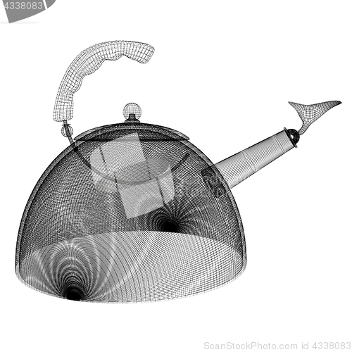 Image of Teapot concept. 3d illustration