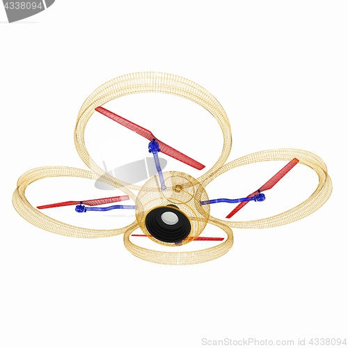 Image of Quadcopter Dron. 3d render