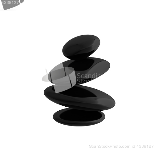 Image of Spa stones. 3D illustration