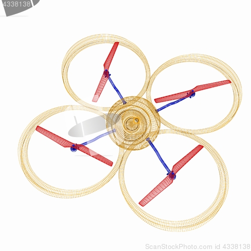 Image of Quadcopter Dron. 3d render