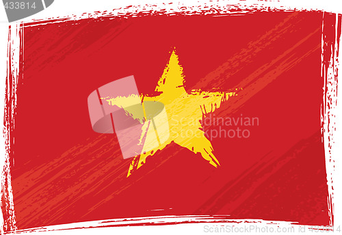 Image of Grunge Vietnam flag