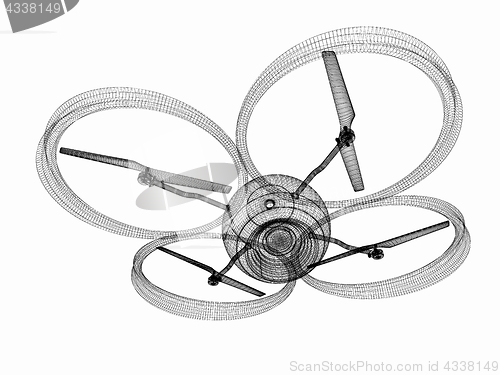 Image of Quadcopter Dron. 3d render