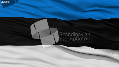 Image of Closeup Estonia Flag
