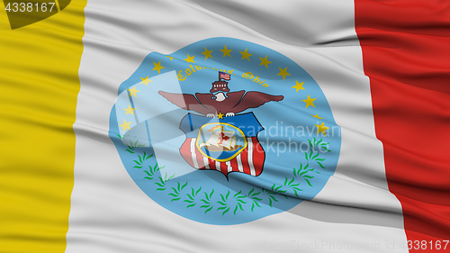 Image of Closeup Columbus Flag
