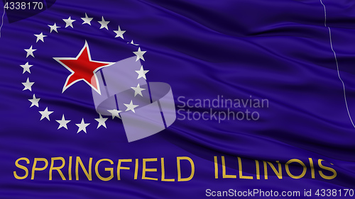 Image of Closeup Springfield Flag