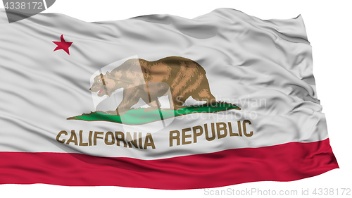Image of Isolated California Flag, USA state