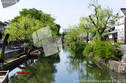 Image of Kurashiki river in Kurashiki city of Japan