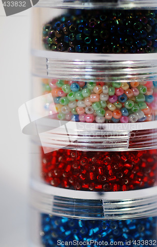 Image of Tubs of Seed Beads