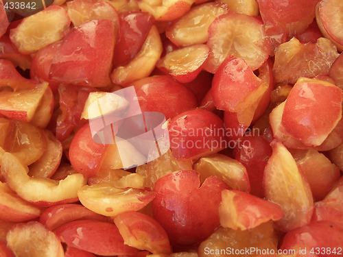 Image of Sliced cherries