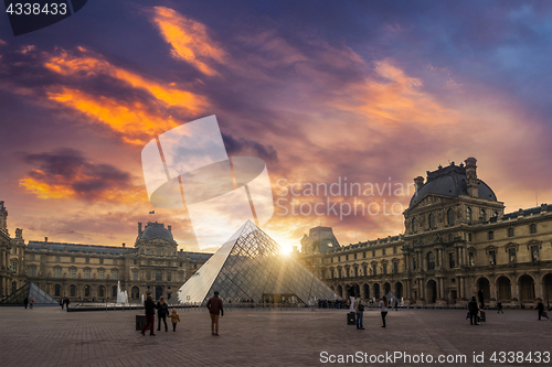 Image of Louvre museum Paris France