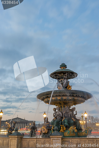 Image of Fountain at Place de la Concorde in Paris 