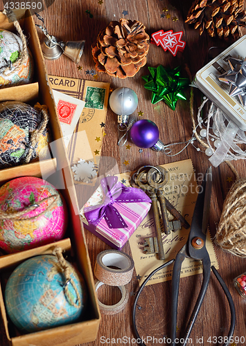 Image of Gifts and christmas ornaments