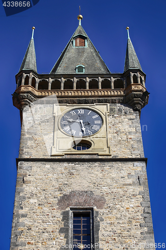 Image of Old Town Clock tower in Stare Mesto, Prague, Czech Republic