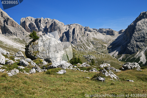 Image of Giant rocks in Val di Gardena, Dolomites