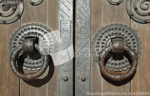 Image of Door knockers, Lisbon cathedral