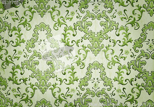 Image of Old green wallpaper