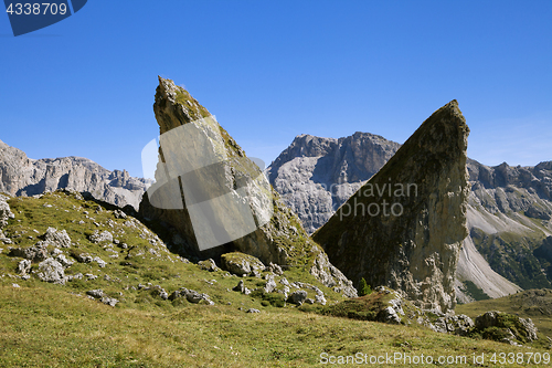 Image of Giant rocks in Val di Gardena, Dolomites