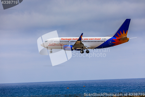 Image of ARECIFE, SPAIN - APRIL, 15 2017: Boeing 737-300 of Jet2holidays 