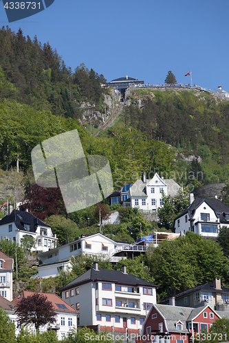 Image of The view from Fløyen beyond Bergen city is outstanding, especial