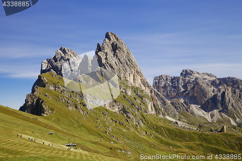 Image of Seceda mountain in the Dolomites