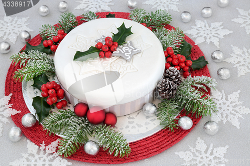 Image of Iced Christmas Cake