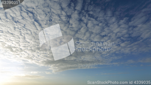 Image of High cloud with light coming from the left of image