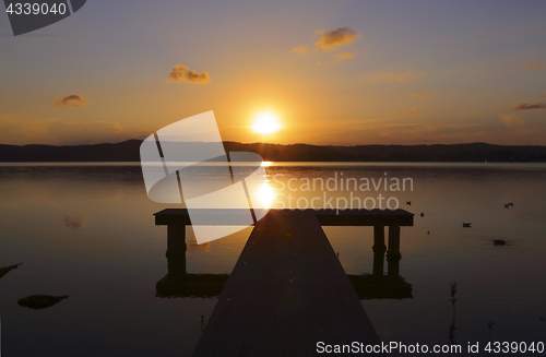 Image of Sunset and jetty