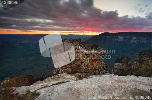 Image of Valley views after sunset from Boars Head Rock