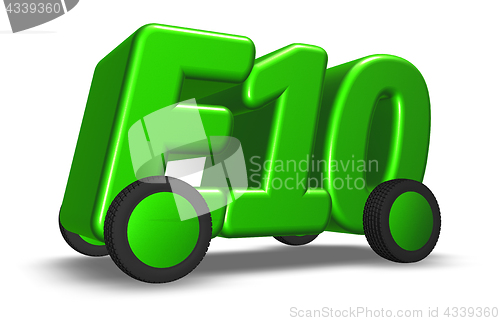 Image of e10 on wheels - 3d illustration