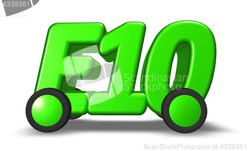 Image of e10 on wheels - 3d illustration