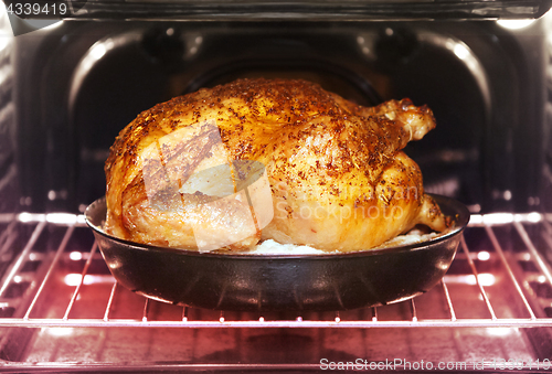 Image of turkey roasts in oven