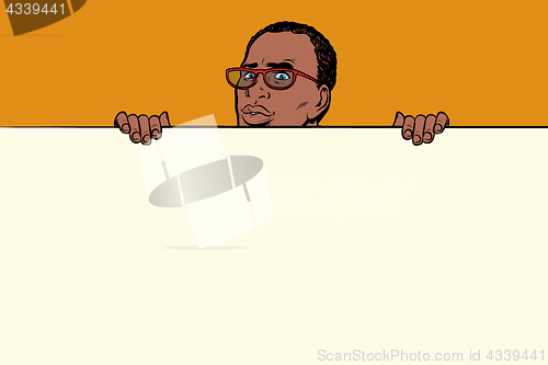 Image of African businessman poster background