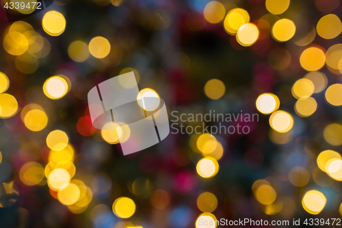 Image of blurred christmas lights background