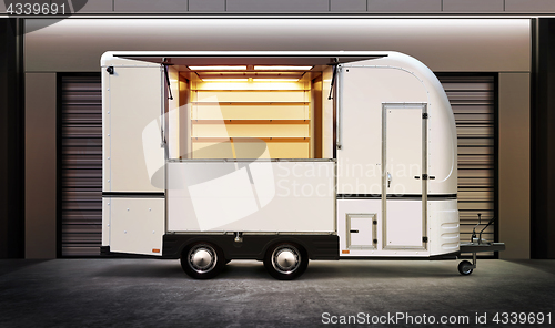 Image of white food truck