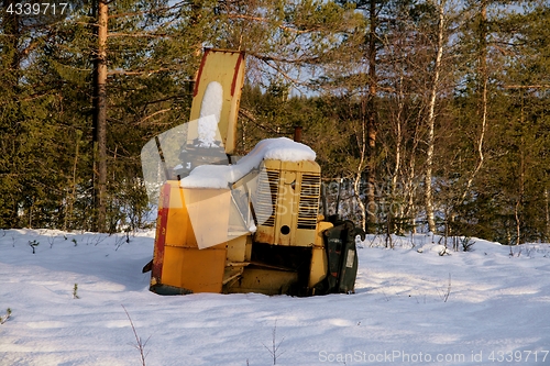 Image of Abandoned snow mover