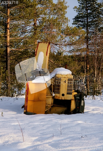 Image of Abandoned snow mover